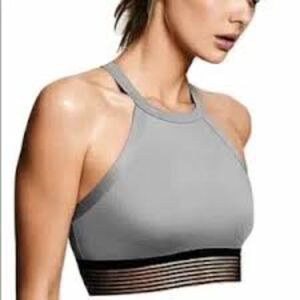Victoria's Secret Sports Bra Gray Victoria Sport Wireless Pullover M